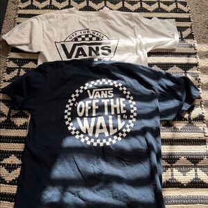 Vans big kids Short Sleeve Tee Set in White and navy